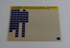 Microfiche Spare Parts Catalog