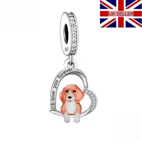 925 silver beagle heart i - 925,