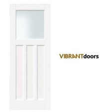 White DX 1930s Style Frosted