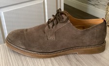 Dune London Bilbao Mens Taupe Suede Low Heeled Oxford Shoes UK 9 EU 43 WORN ONCE