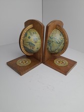 Vintage Globe Bookends On