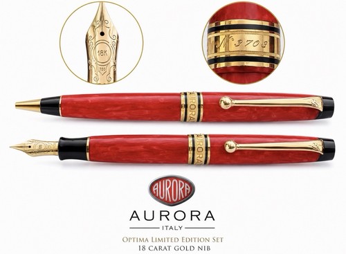 Aurora optima red fountain - optima, pen