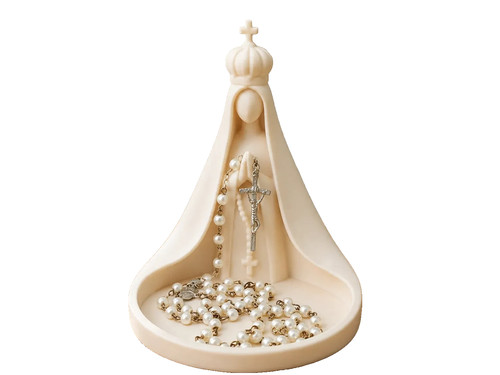Virgin mary rosary holder - rosary,