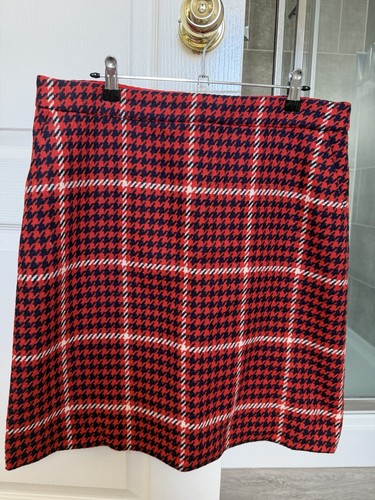 Boden checked tweed skirt size - boden,