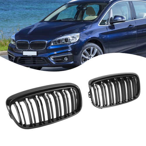 Gloss black front grill grille - black,