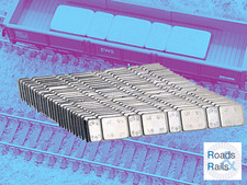 25x Strips, 8 Self Adhesive Weights For Model Railway Lima Mainline Triang Dapol