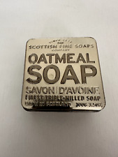 Scottish Fine Soaps Company Oatmeal Soap Metal Empty Collectible Tin 