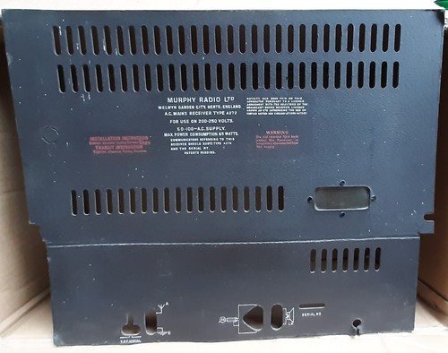 Vintage valve radio - , backs
