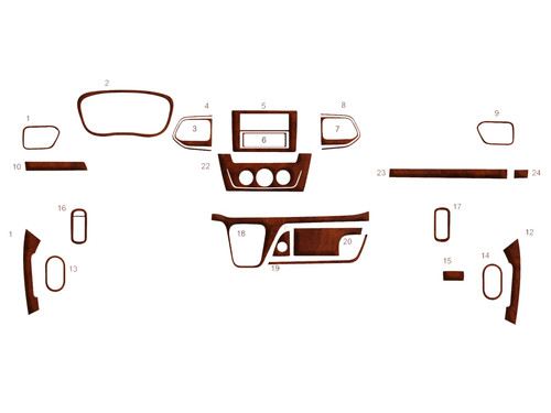 Interior dash trim kit for - dash,