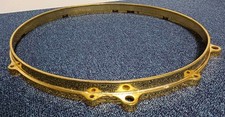 Tama 15" 8 Lug Gold Die Cast Drum Hoop With Star Cast Mount Holes