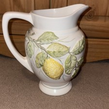 Vintage Lemon Design Jug Hand Painted By Dee Em Loee