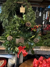 Holly Wreath (fresh Fir, Real