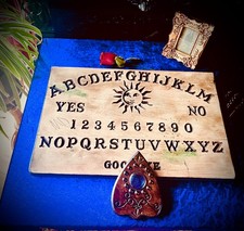 Rare Handmade Ouija Board – Reclaimed 1950s British School Desk – Vintage-Style