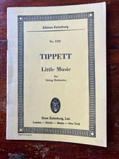 TIPPETT: Little Music - Eulenburg miniature score