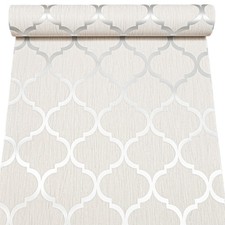 Off White Geometric Wallpaper