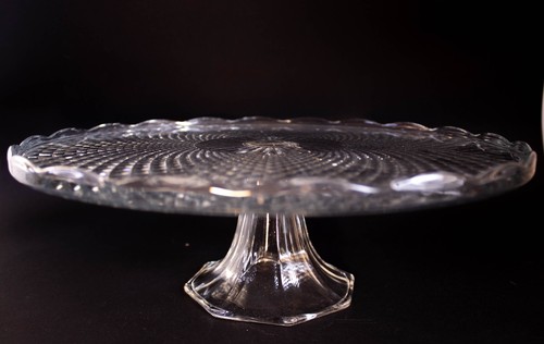 Large vintage pressed glass - vintage, pressed‑glass