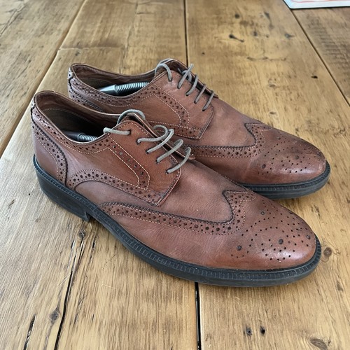 Clarks mens brown real - real, leather