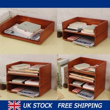 Wooden letter tray desk - letter,