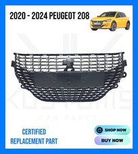 2020 - 2024 PEUGEOT 208 NEW SHAPE FRONT BUMPER MAIN CENTRE RADIATOR GRILL
