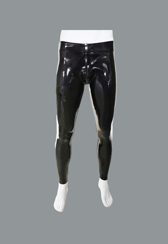 Rubber latex leggings - leggings, pouch