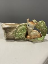 Vintage Eastgate Pottery, Withernsea Fauna Small Log & Bambi Posy Perfect Cond