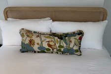 GP & J Baker Nympheus Slumber Cushion - 90cm x 35cm Stone/Pistachio - 100% Linen