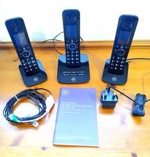 BT Premium Phone Trio Home Digital Cordless Answer Machine Nuisance Call Block 