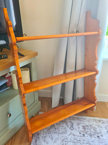 Wooden wall mounted tier - wall, 3-tier