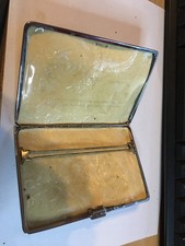 Retro plated or Chrome Cigarette Case Silver Finish England Vintage