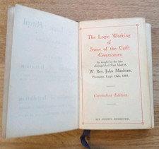 Logic Ritual Coronation Edition Masonic Book Working Of Craft Ceremonies Masons