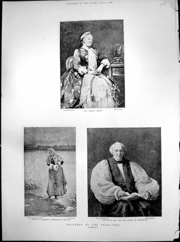 Antique old print mrs - old,