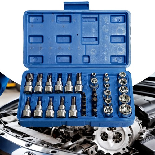 34pcs torx star socket bit - 34pcs, &