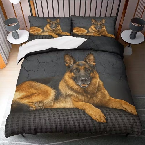 German shepherd dog duvet - german,
