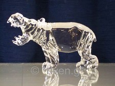 HIPPO Figurine@CRYSTAL Glass BEAST@UNIQUE Collectable Gift@Wild Jungle Animal