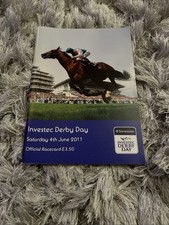 Investec Derby Day 2011 Racecard From Epsom Downs