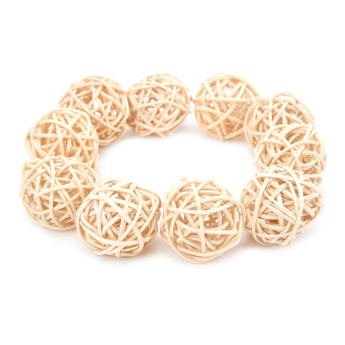 Rattan balls bird chew - balls, toys
