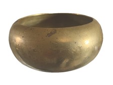 very heavy 2.235grams Vintage Brass Planter Flower Pot Plant pot 14cm diameter