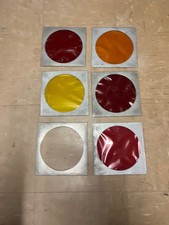 Set of 6 x Par56  can colour gels in frames  Stage/ Disco/Band lighting