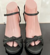 ATMOSPHERE Knot Front Sandals - Forrest Green - Size UK6 (EU39)