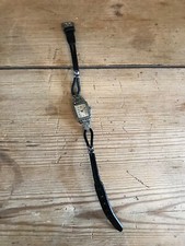 Vintage Art Deco Original Ormo Ladies Wristwatch Watch Silverplated & Marcasite