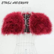 Real Ostrich Feather Bolero Shrug Fur Wrap Jacket High Stylish Bridal Wedding