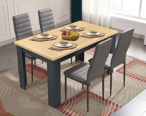 Dining table and - chairs, 4/6
