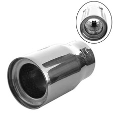 Exhaust Tip Trim Tail End Pipe Muffler Chrome For Mercedes Benz C E G Class