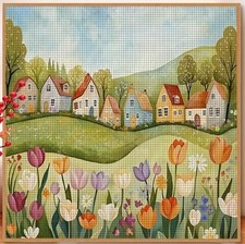 TULIP VILLAGE PRINTED 11 COUNT