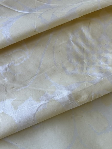 Yellow damask chintz designer - ,