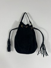 Topshop Black Suede Leather