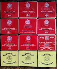 9 Benson And Hedges + 3 State Express metal boxes, 12 in total