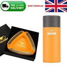 Yellow Travel Cigar Tubes