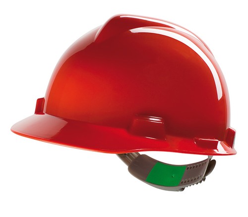 Msa gard safety helmet red - safety,