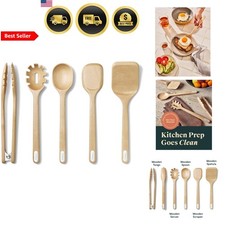 Wooden Utensil Set Kitchen